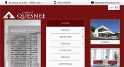 Desktop Screenshot of cabinetquesnee.com