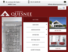 Tablet Screenshot of cabinetquesnee.com